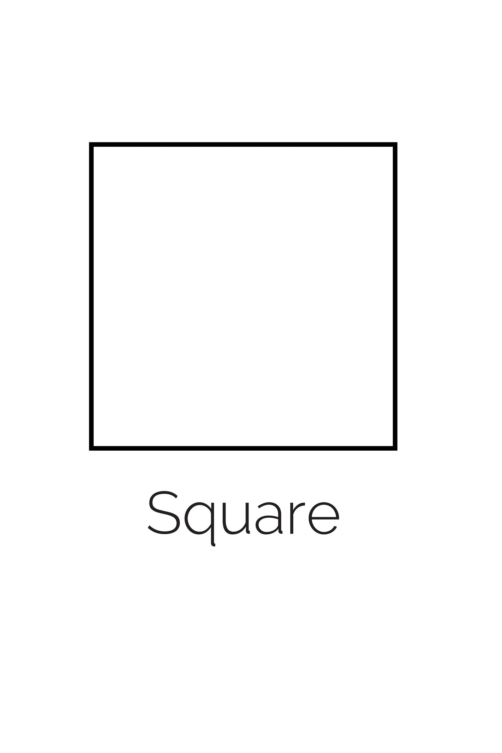 Free Printable Square Shape