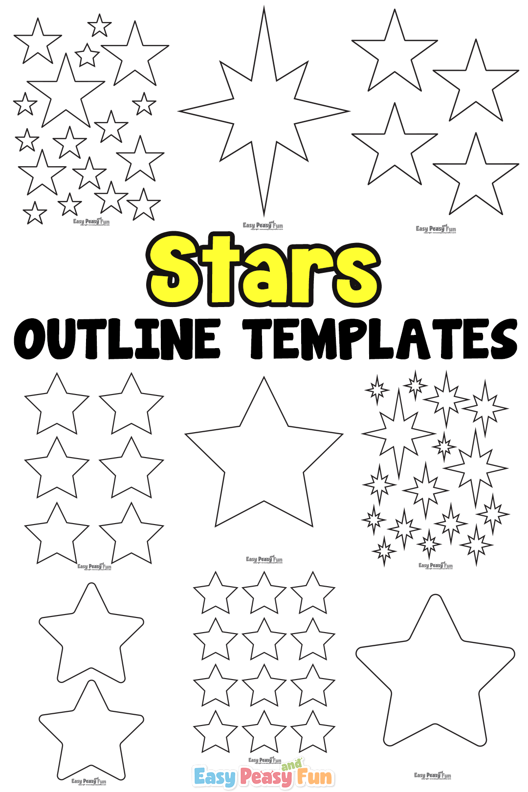 Free Printable Star Templates Easy Peasy And Fun