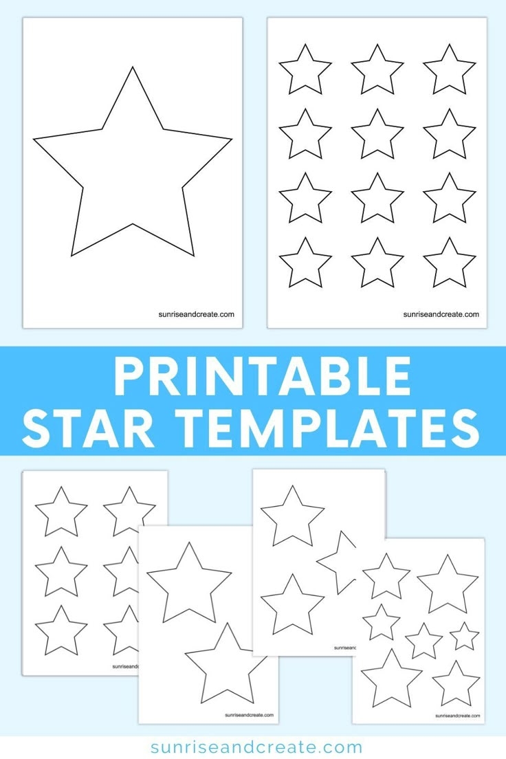 printable star template free