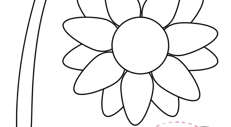 Free Printable Sunflower Craft Template