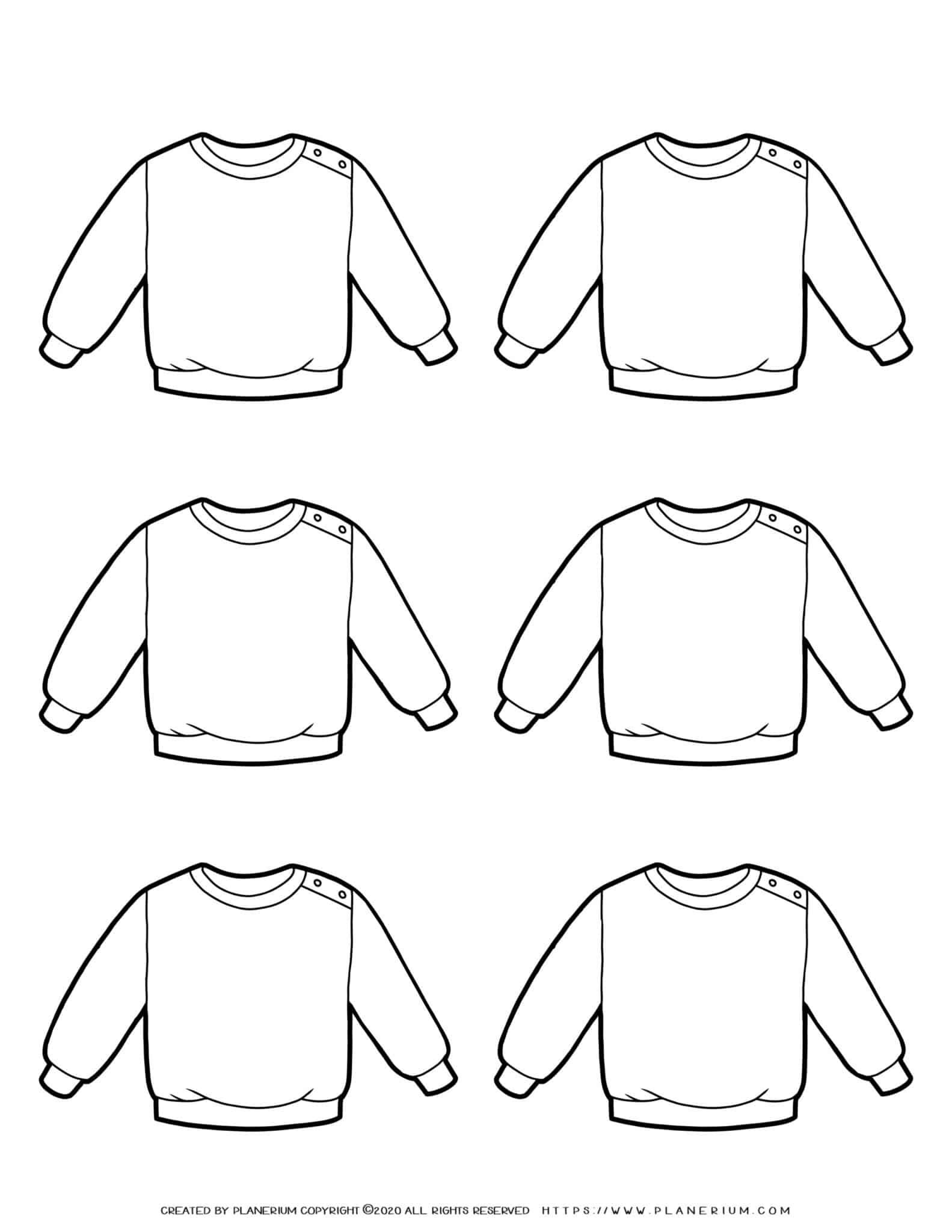Free Printable Sweater Template Sales