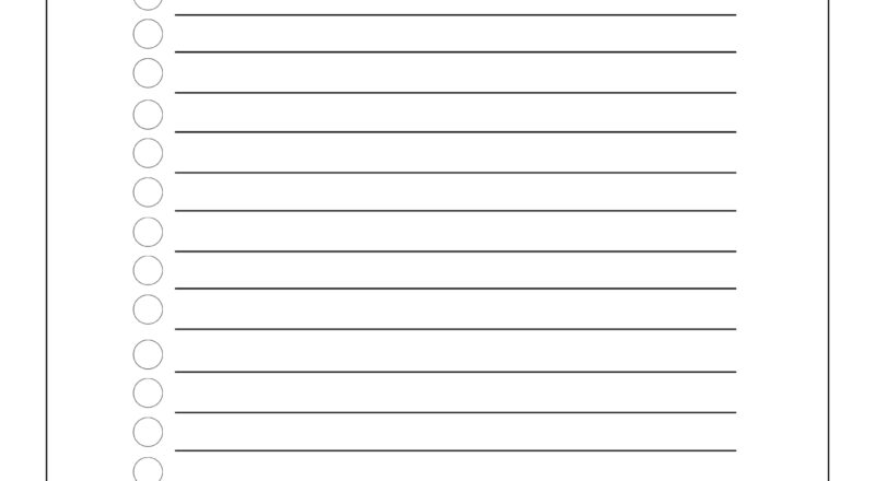 Free Printable To Do Checklist Template Paper Trail Design