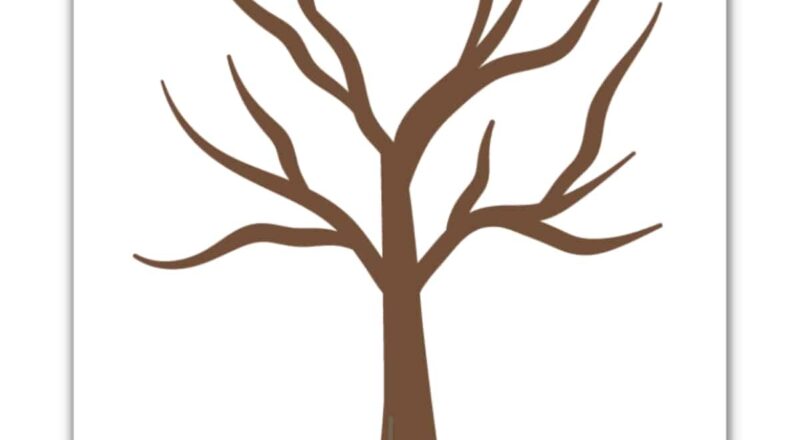 FREE Printable Trees Without Leaves Template 19 Pages Love Our Real Life