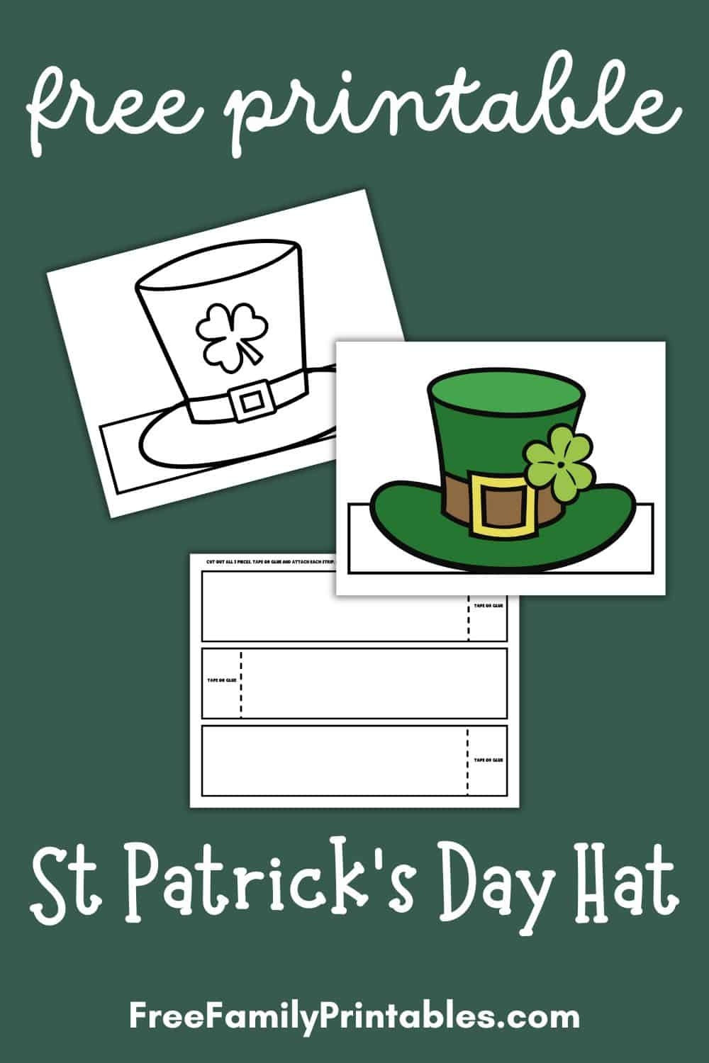free printable leprechaun hat template free printable leprechaun hat template