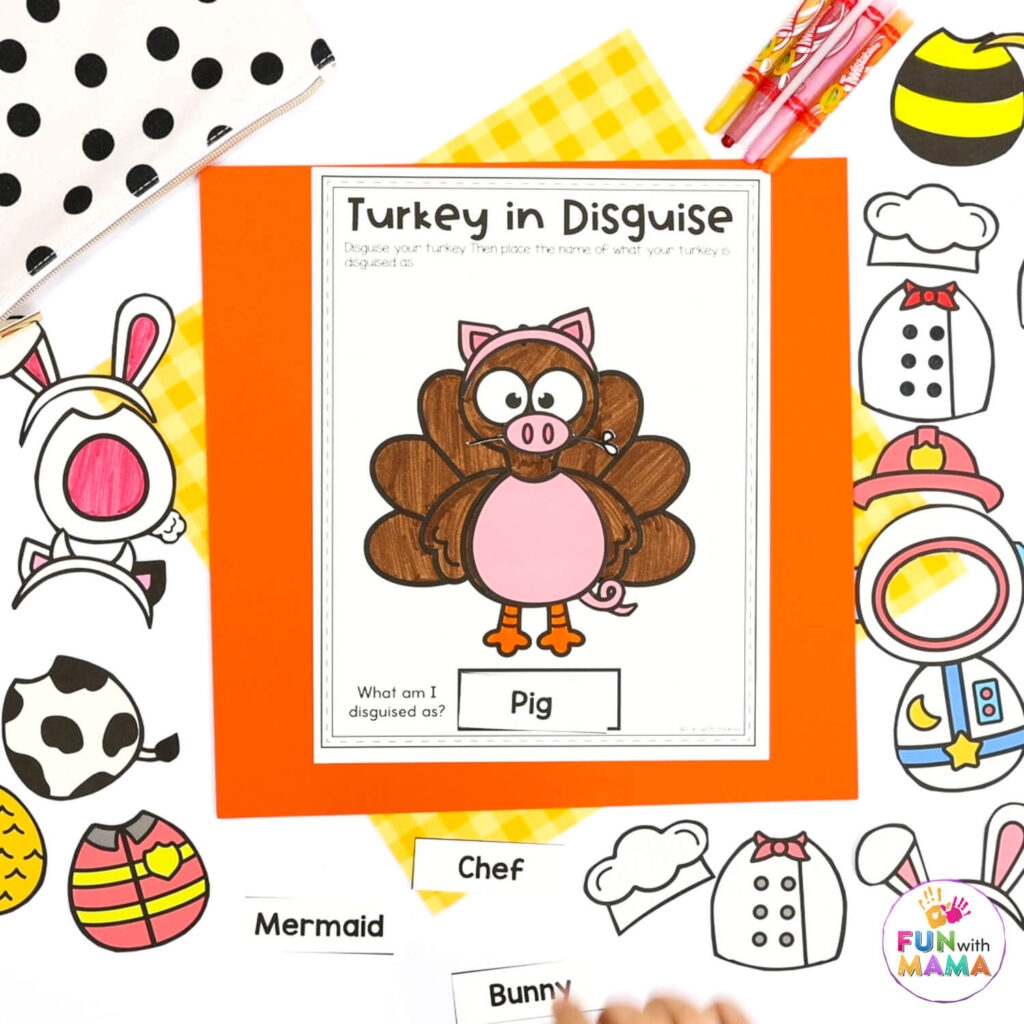 disguise a turkey template free printable