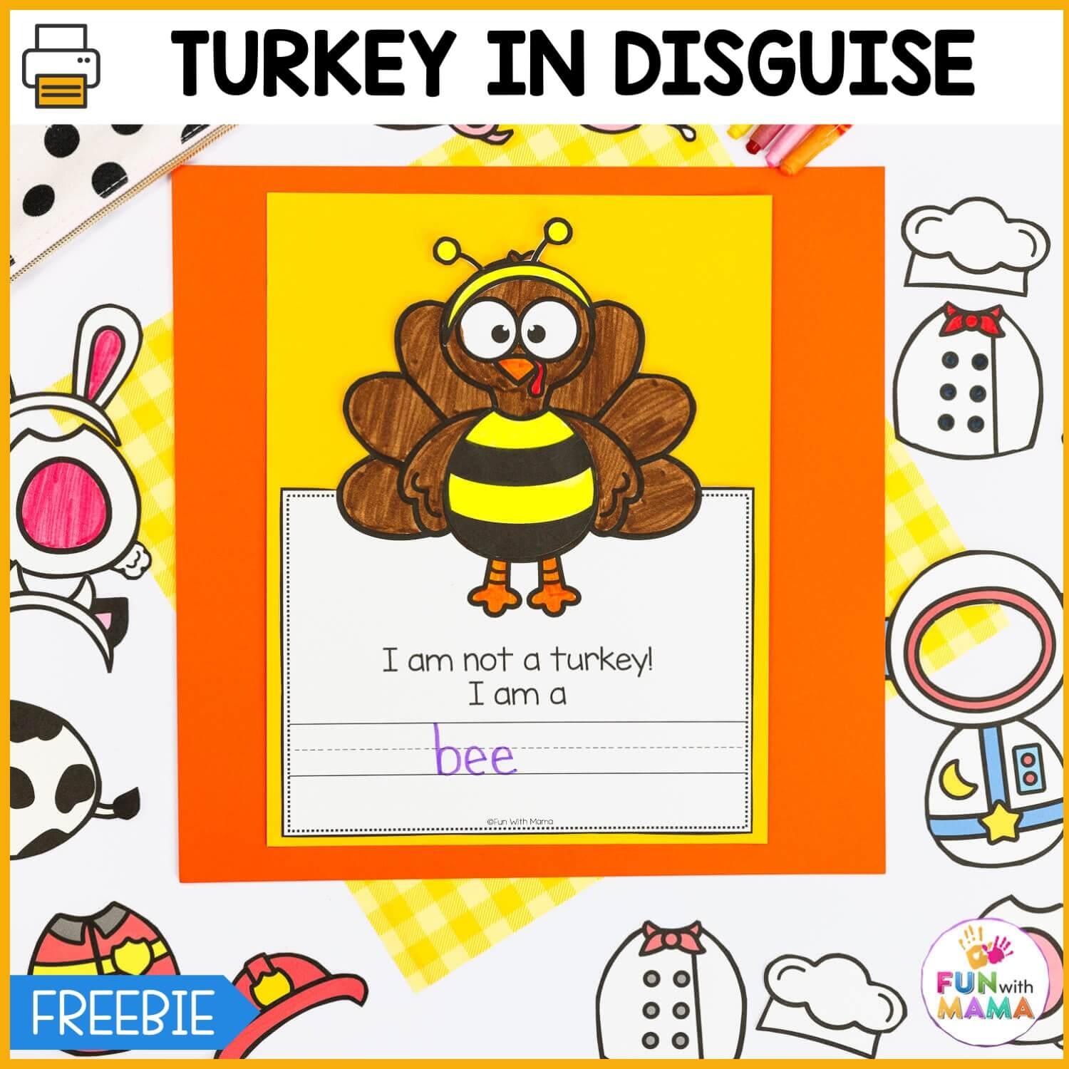 disguise a turkey template printable