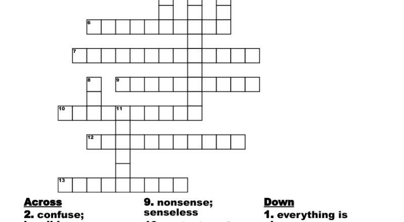 Funny Words Crossword WordMint