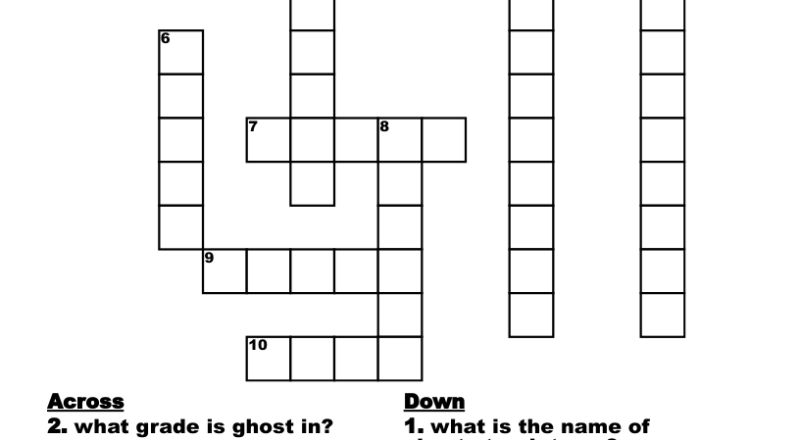 Ghost Crossword Puzzle WordMint
