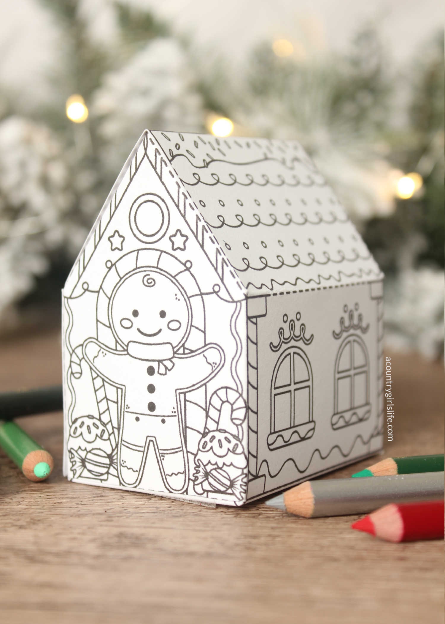 gingerbread house templates printable free