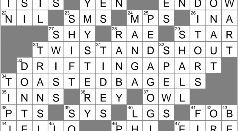 Gradually Losing A Connection Crossword Clue Archives LAXCrossword