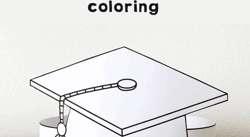 Graduation Hat Paper Headband Printable Coloring Made By Teachers