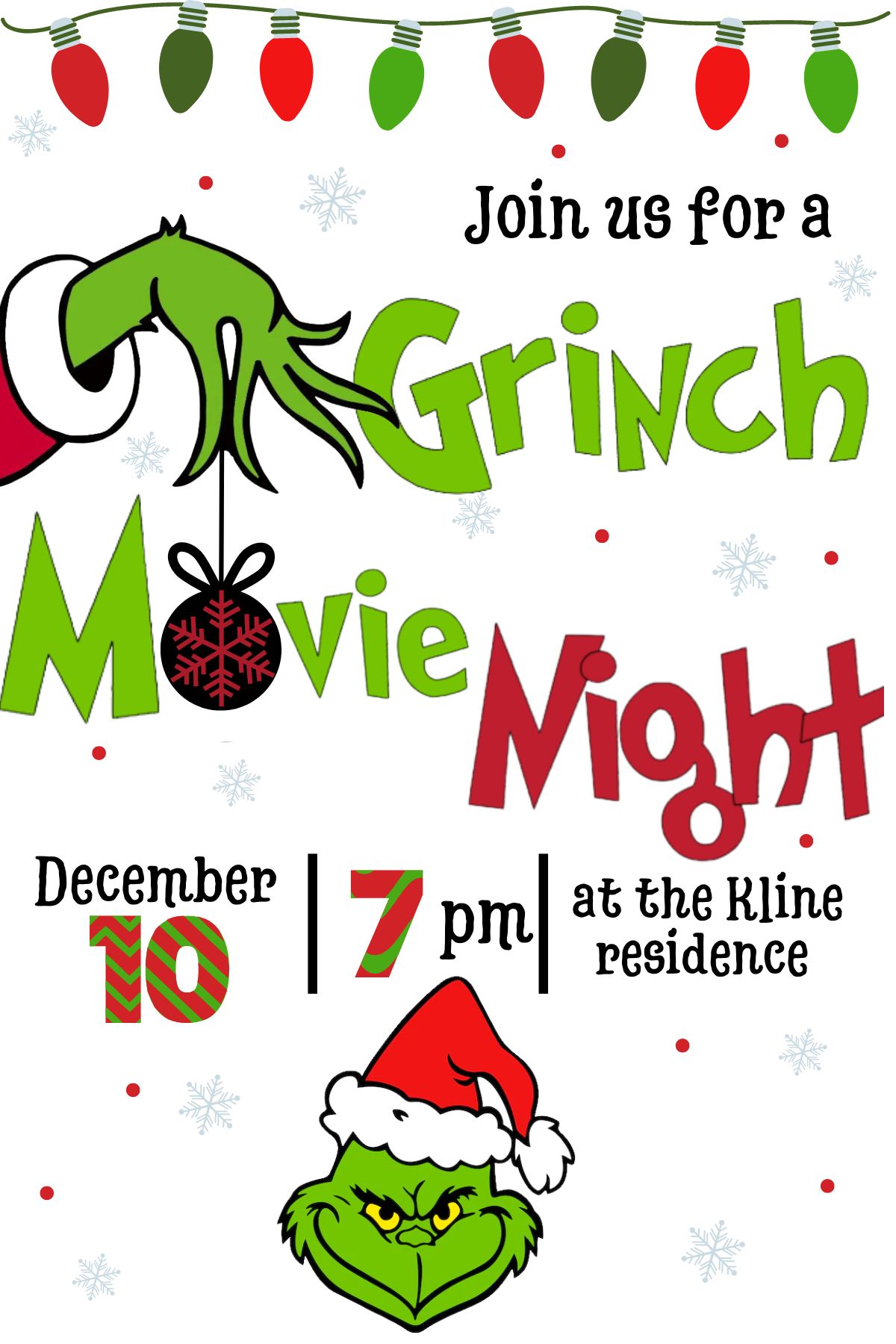 printable grinch template