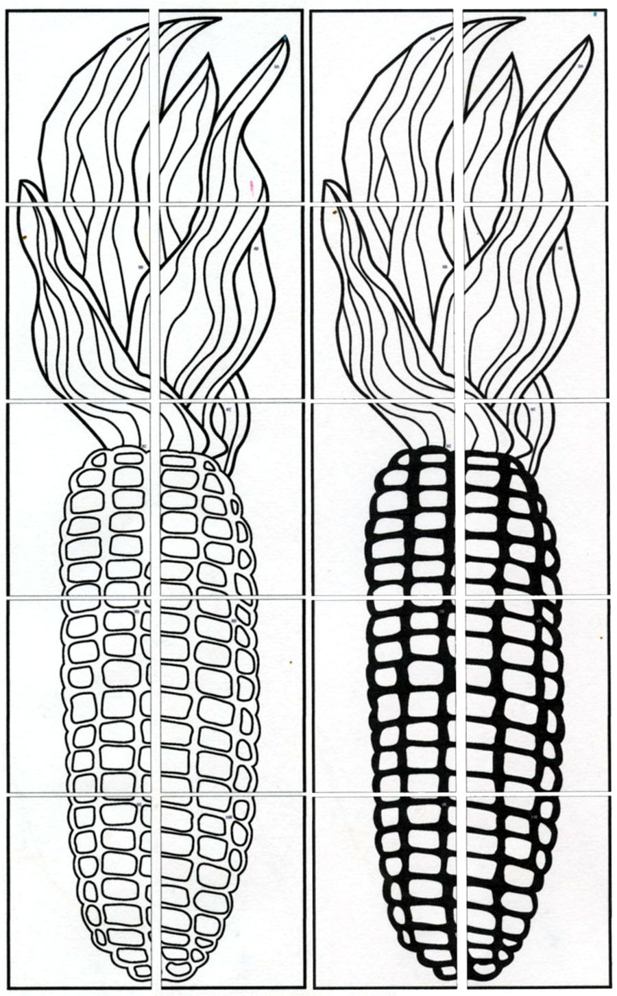corn template printable corn template printable