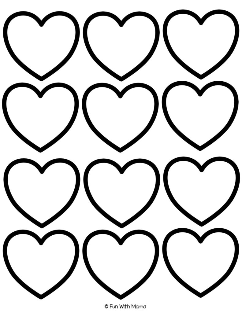 free printable heart template free printable heart template