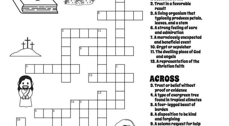 Holy Week Crossword Beeloo Printable Crafts And Activities For Kids
