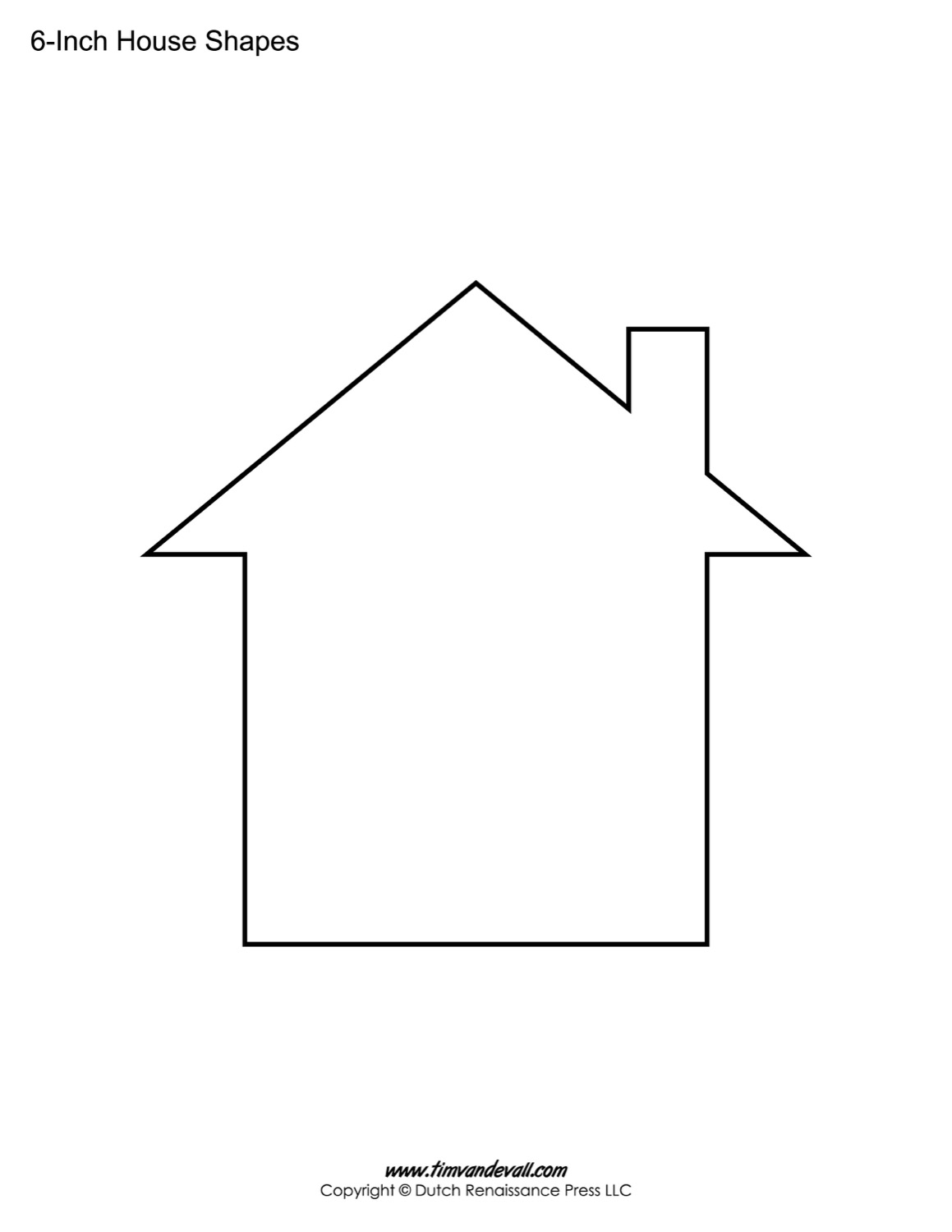 House Templates Free Blank House Shape PDFs House Templates Free Blank House Shape PDFs