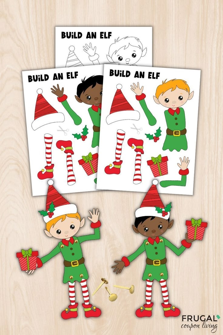 free printable elf template for photo