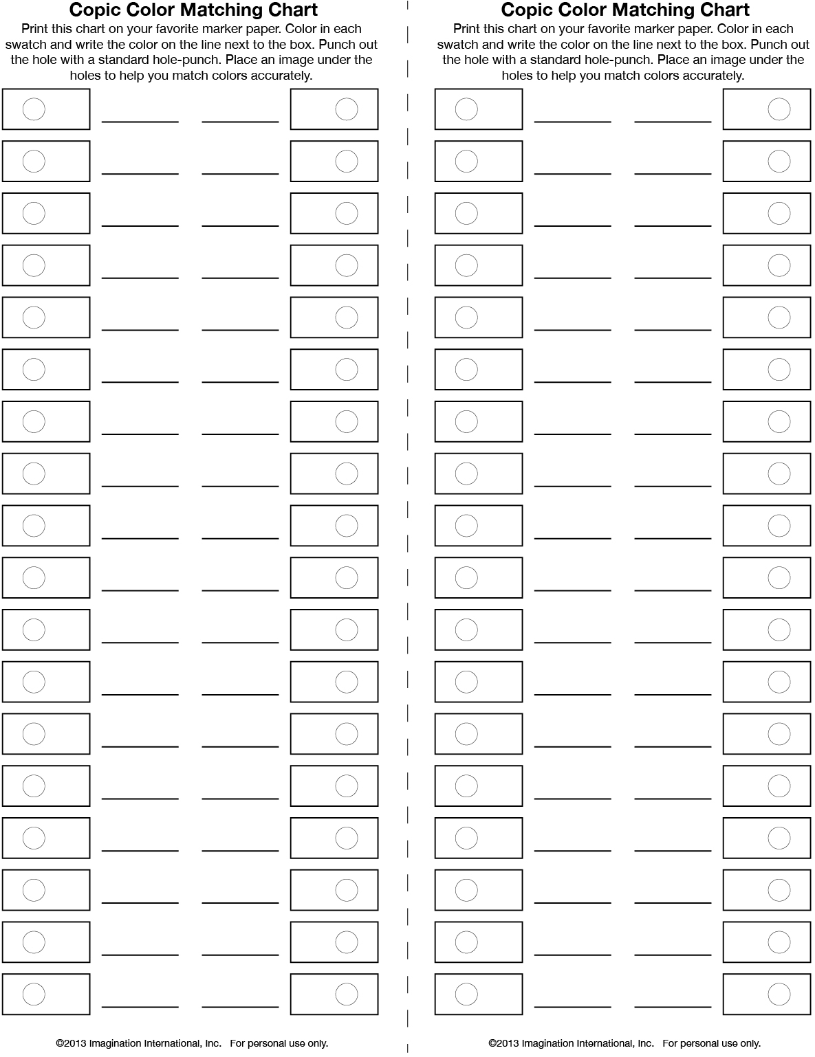 printable marker swatch template