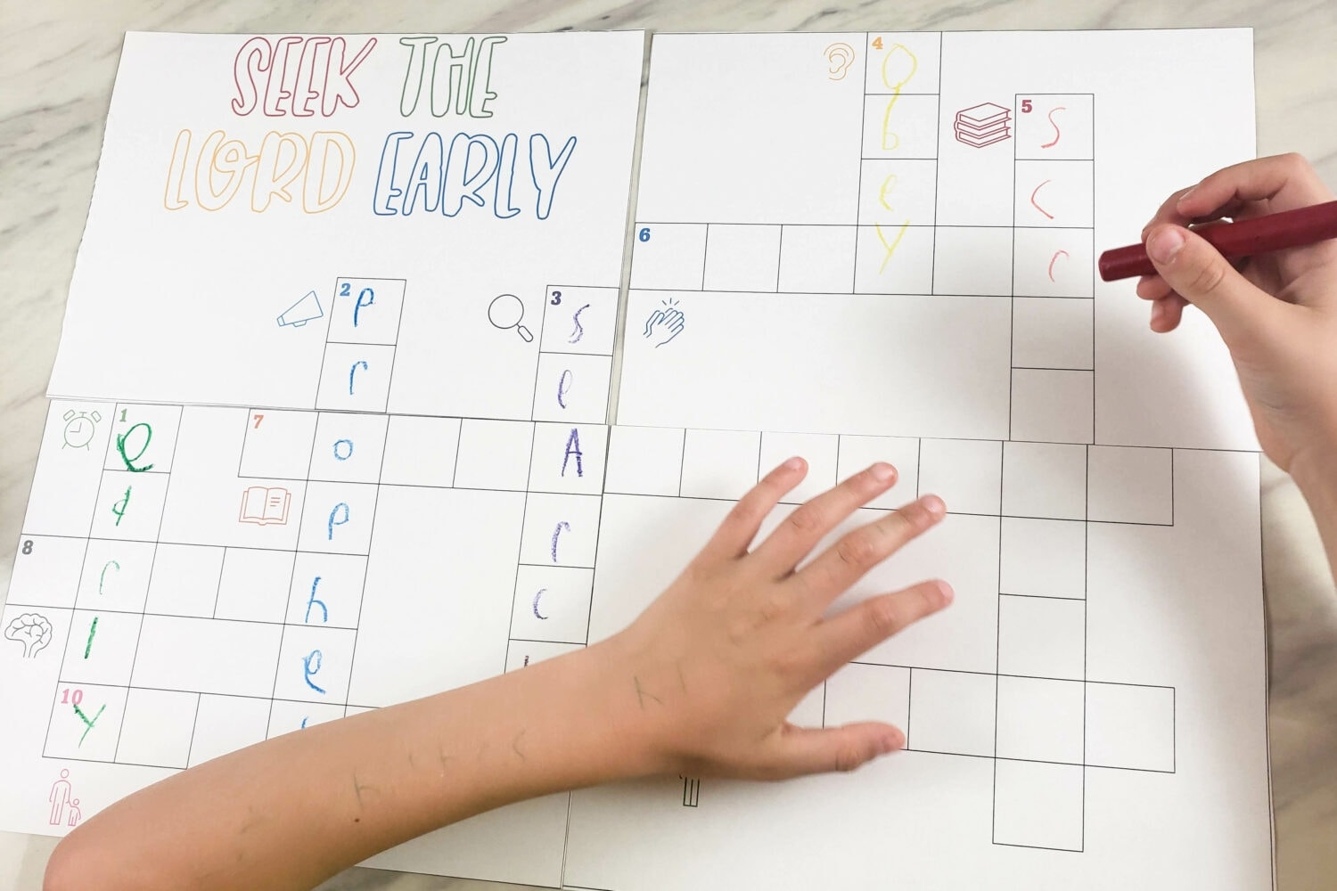 gospel house ground crossword clue