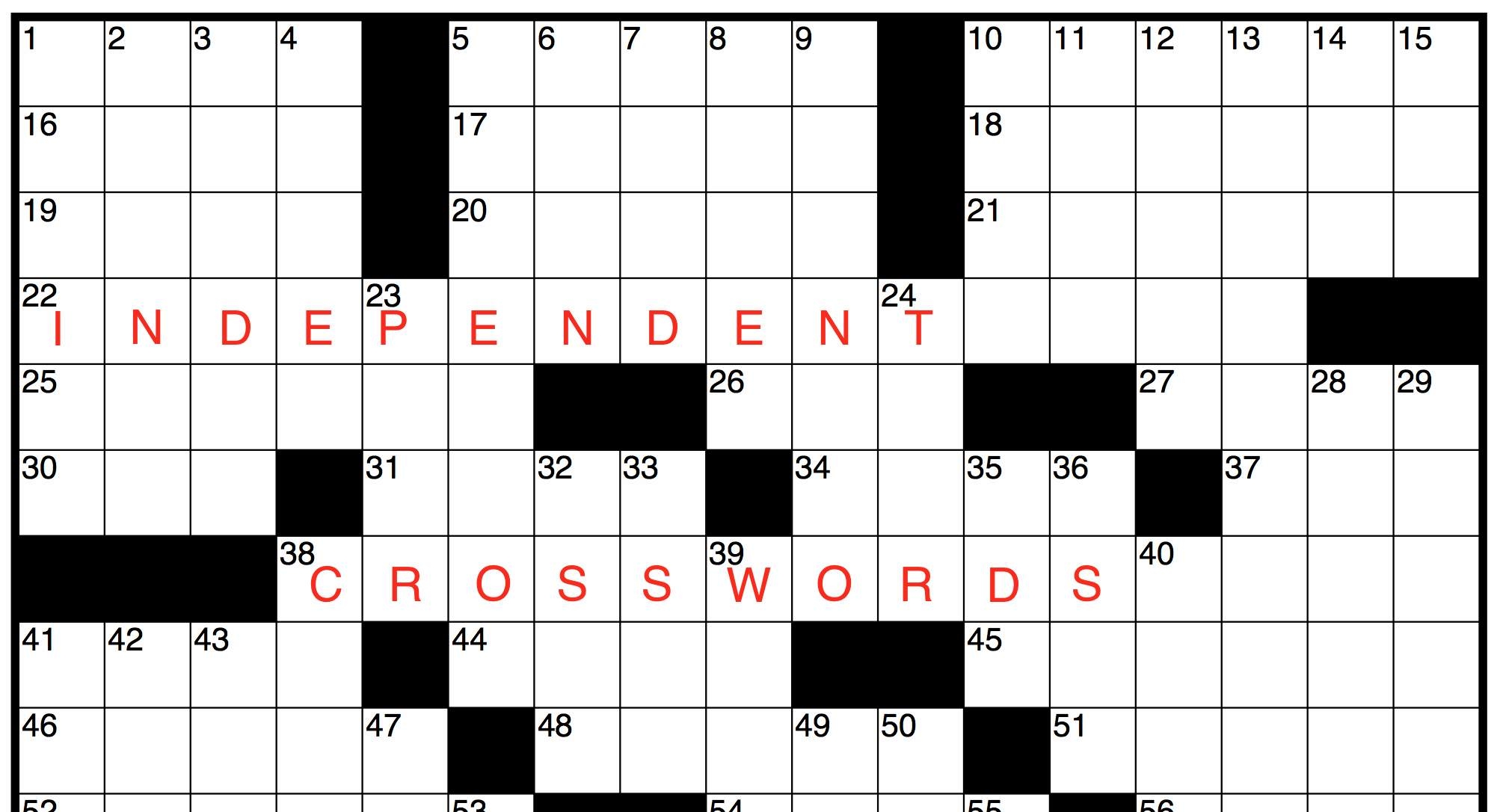 different crossword clue