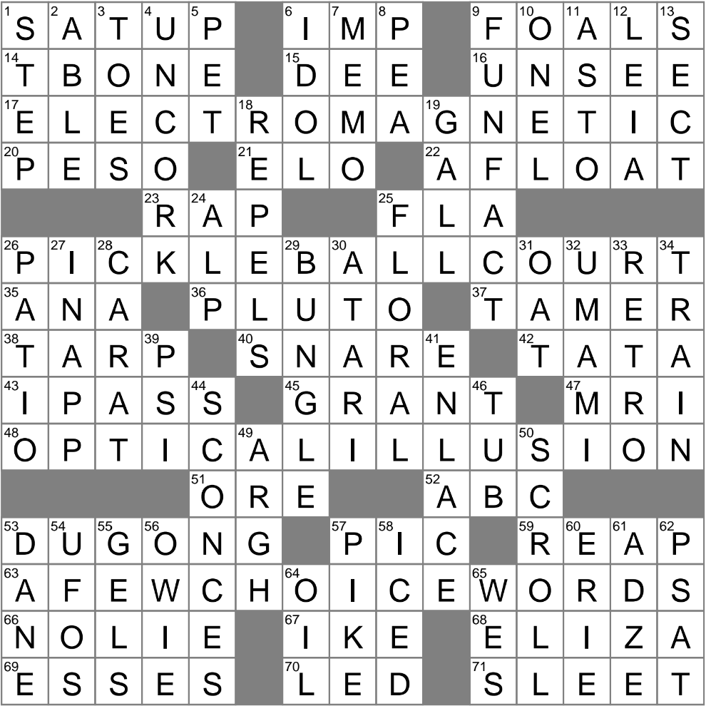 Interesting Bit Of Trivia Crossword Clue Archives LAXCrossword
