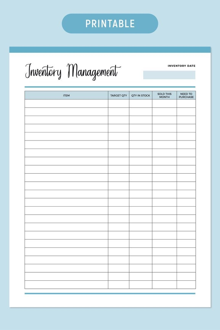 printable spreadsheet template