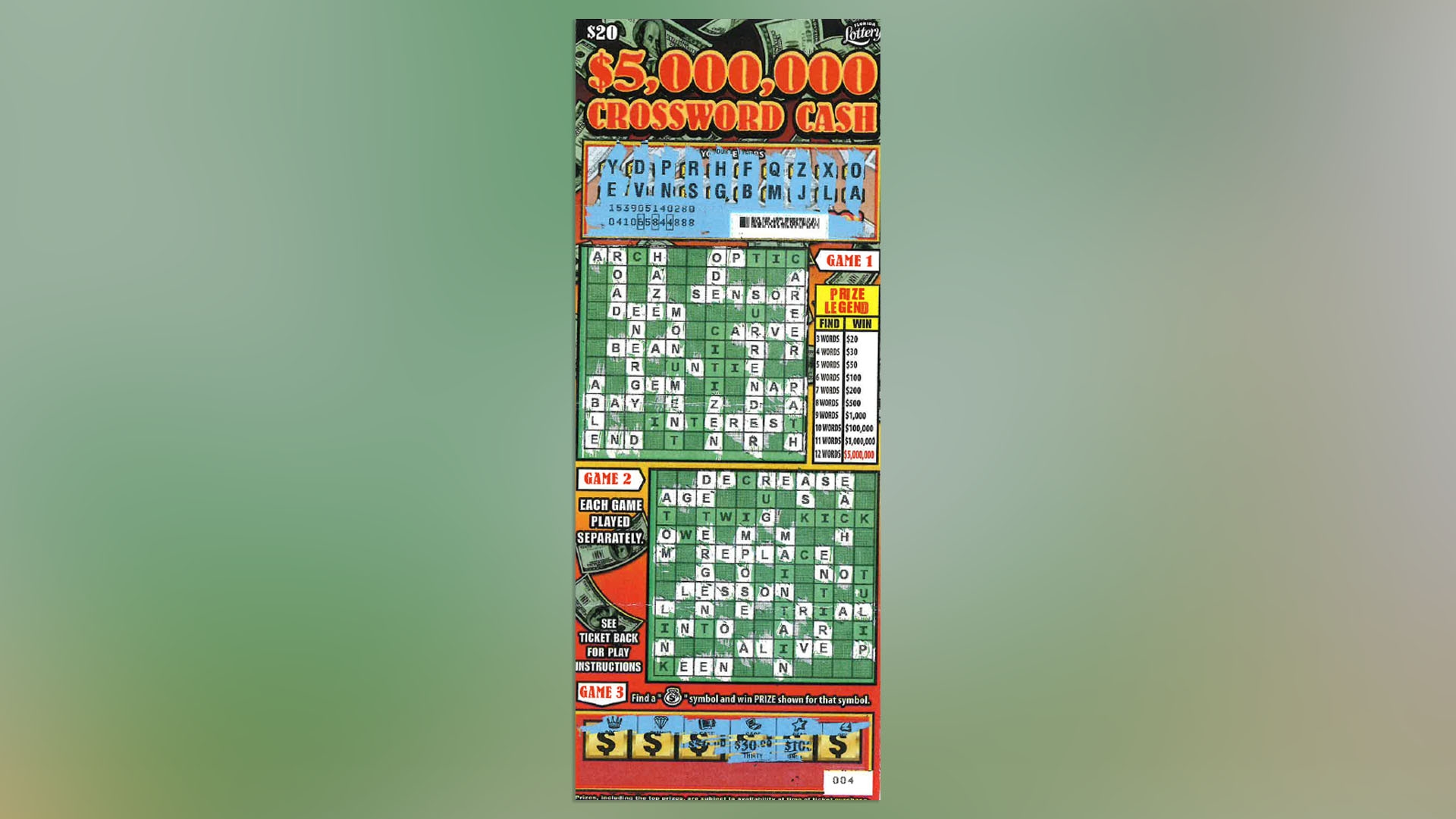 Jacksonville Woman Wins 5M Playing Crossword Scratch off
