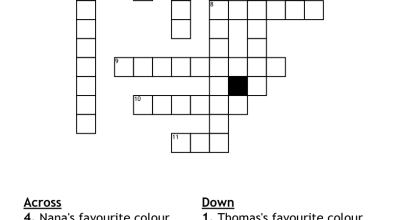 Kids Crossword Puzzle WordMint