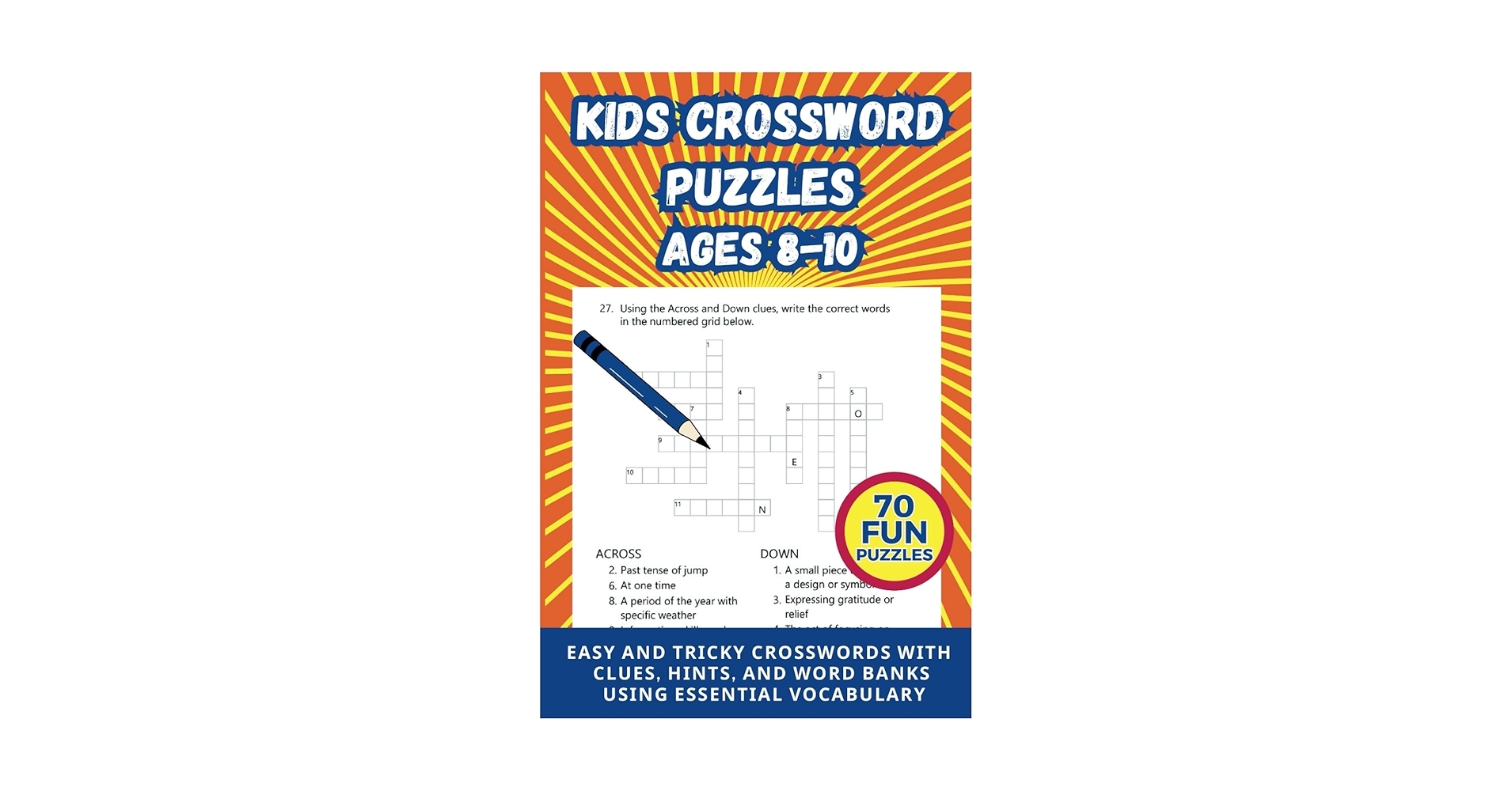 Kids Crossword Puzzles Ages 8 10 70 Word Games With Hints Clues And Word Banks Including Solutions Lola De Freitas 9798874428419 Amazon Books Kids Crossword Puzzles Ages 8 10 70 Word Games With Hints Clues And Word Banks Including Solutions Lola De Freitas 9798874428419 Amazon Books