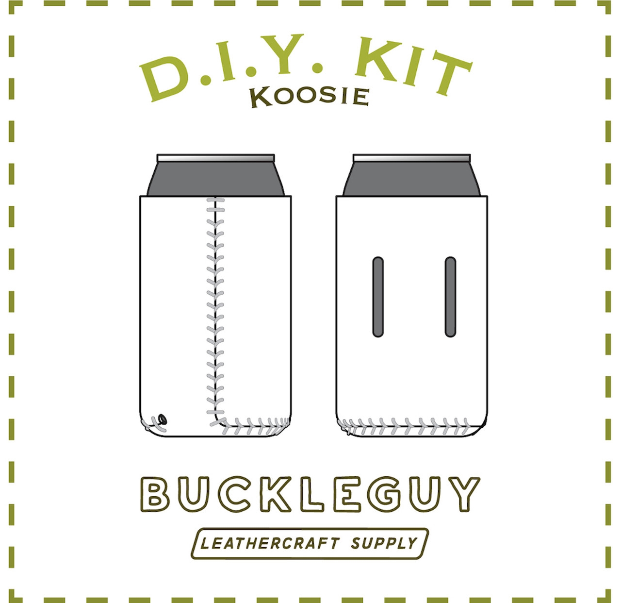 Koosie Leather Pattern PDF Template Buckleguy