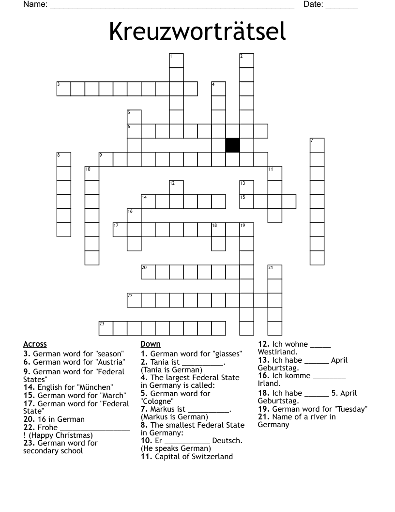 Kreuzwortr tsel Crossword WordMint