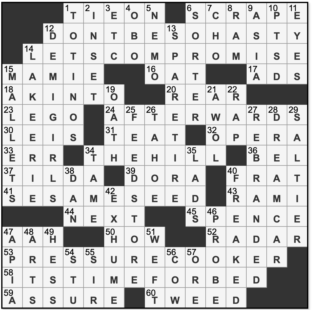 L A Times Crossword Corner Saturday February 1 2025 Adrian Johnson Will Nediger