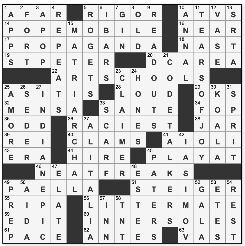 L A Times Crossword Corner Saturday February 27 2021 Matthew Sewell L A Times Crossword Corner Saturday February 27 2021 Matthew Sewell