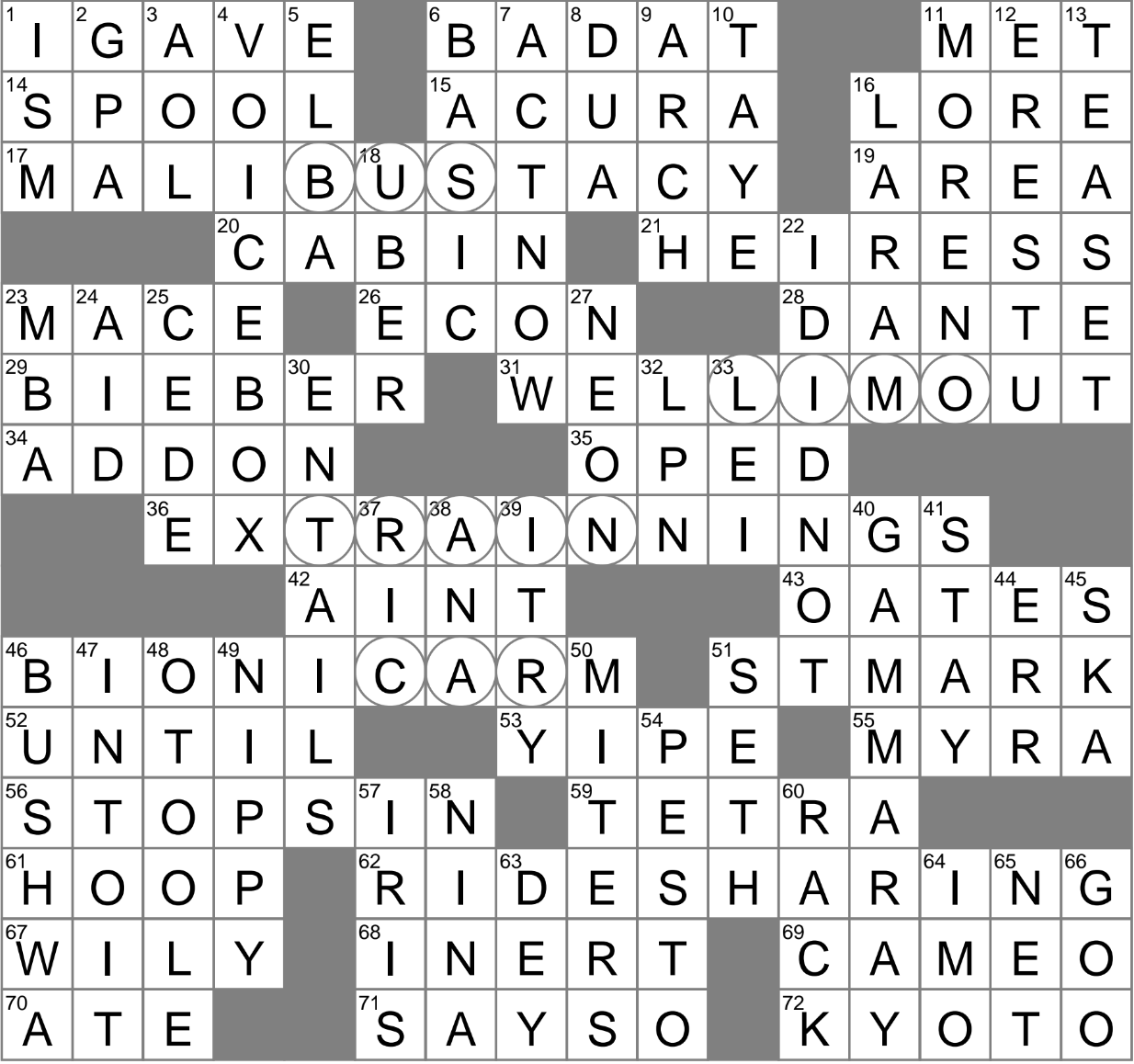 LA Times Crossword 12 Jul 23 Wednesday LAXCrossword