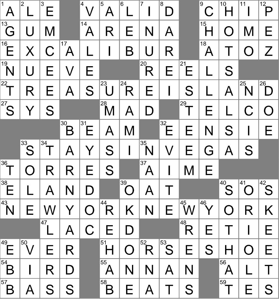 LA Times Crossword 14 Oct 24 Monday LAXCrossword