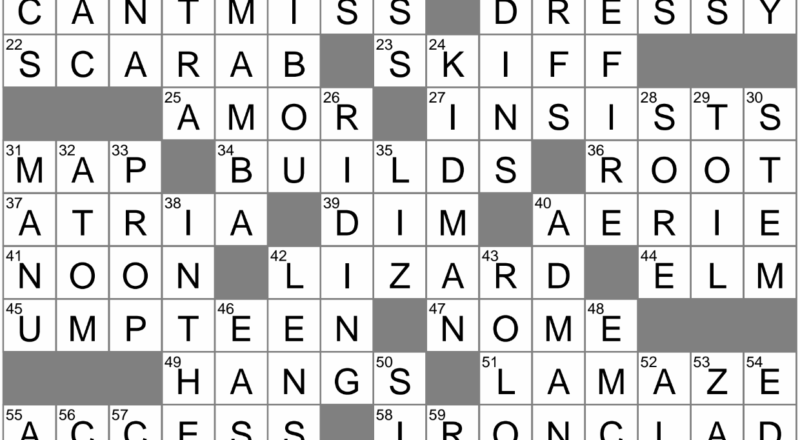 LA Times Crossword 19 Apr 23 Wednesday LAXCrossword