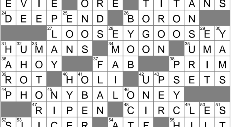 LA Times Crossword 21 Apr 25 Monday LAXCrossword
