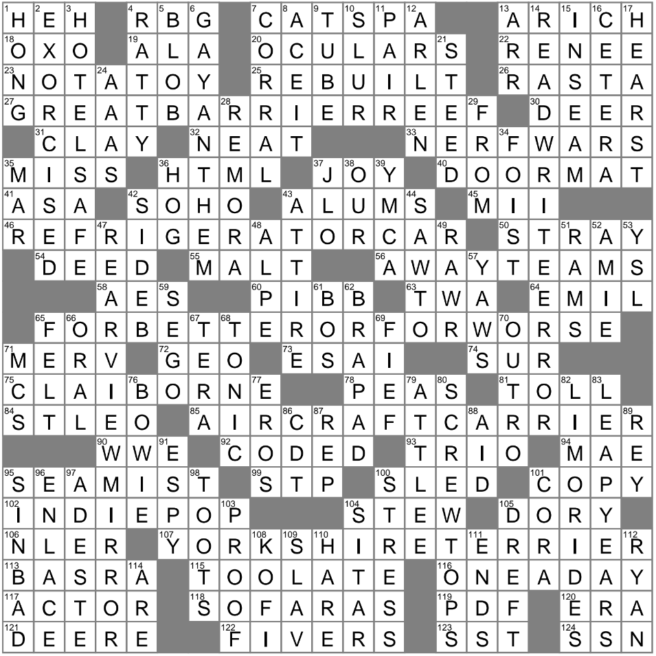 LA Times Crossword 22 Oct 23 Sunday LAXCrossword LA Times Crossword 22 Oct 23 Sunday LAXCrossword