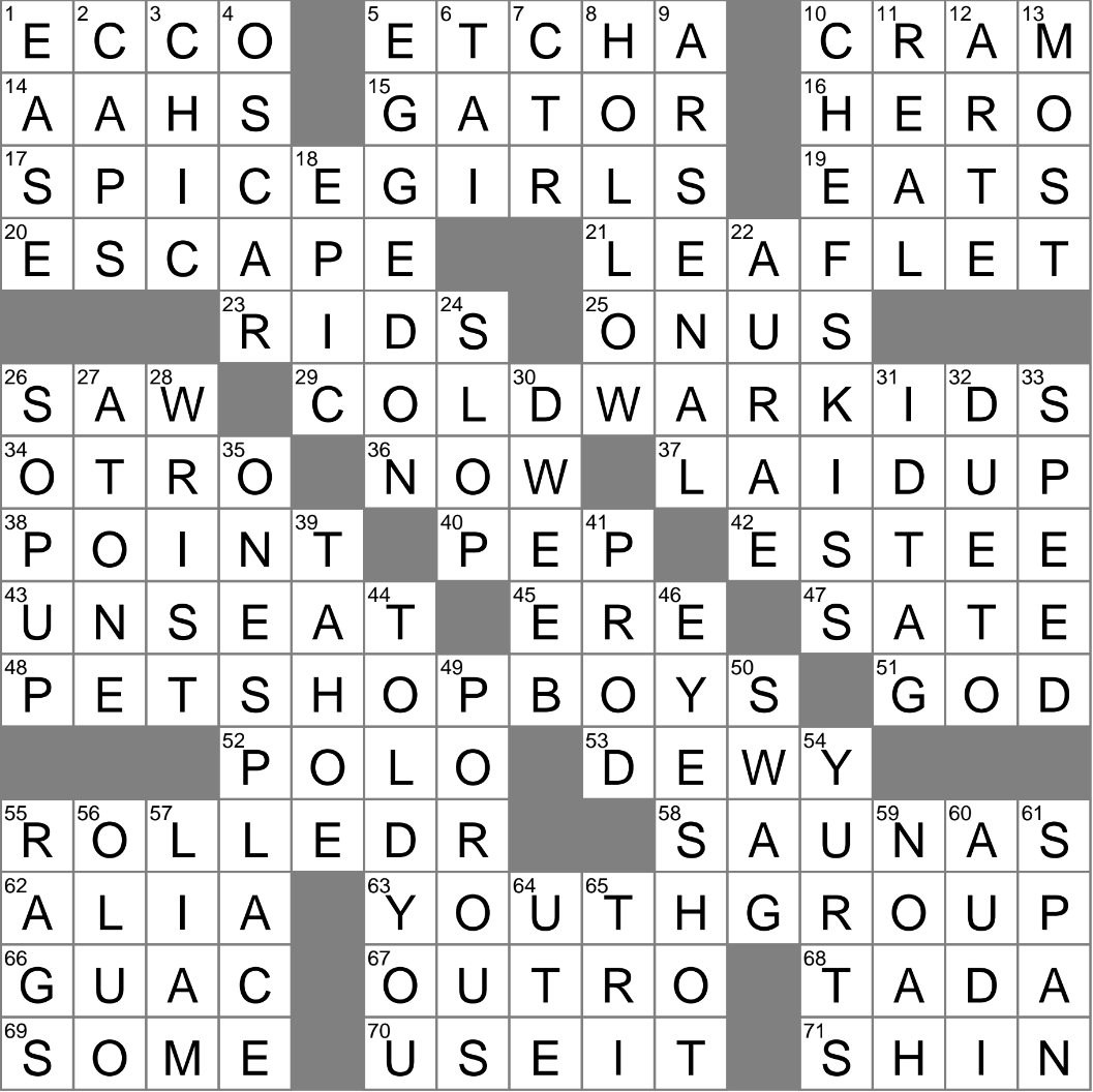 LA Times Crossword 26 Oct 23 Thursday LAXCrossword