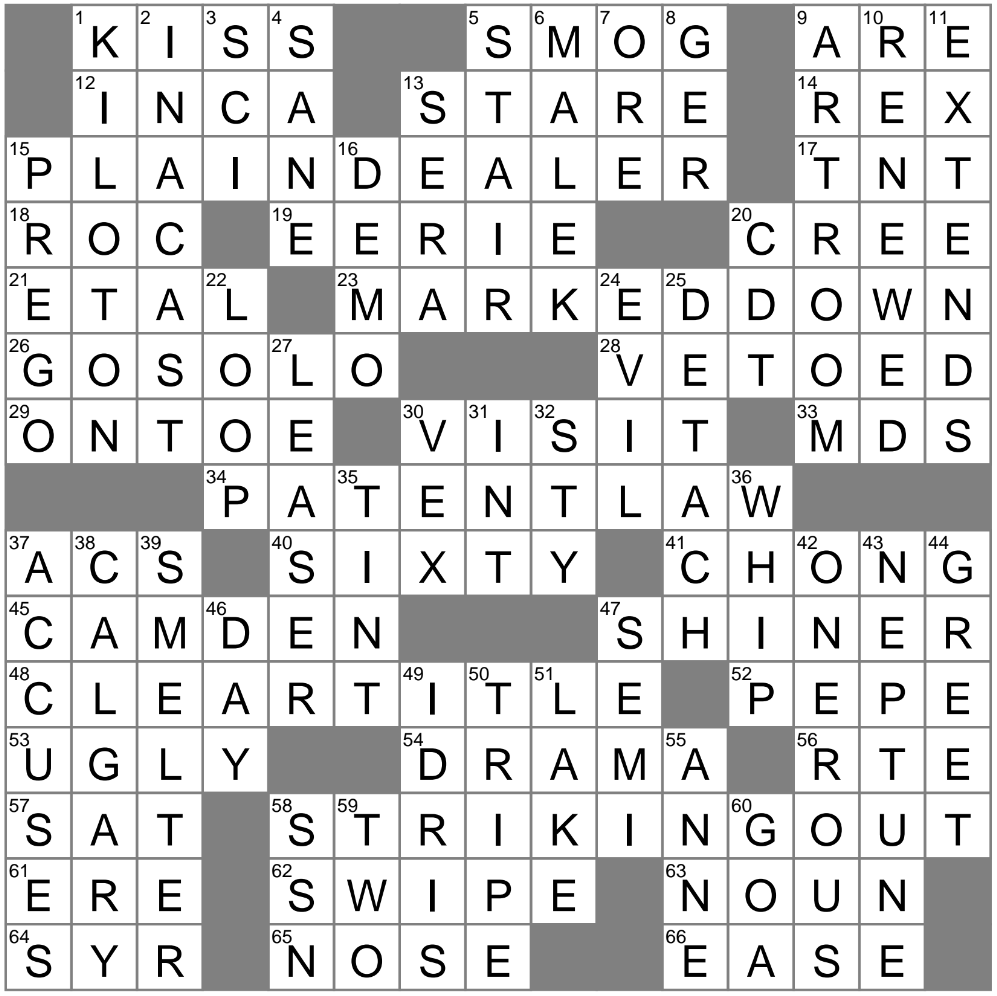 LA Times Crossword 27 Dec 24 Friday LAXCrossword