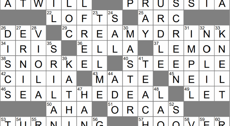 LA Times Crossword 8 Nov 22 Tuesday LAXCrossword