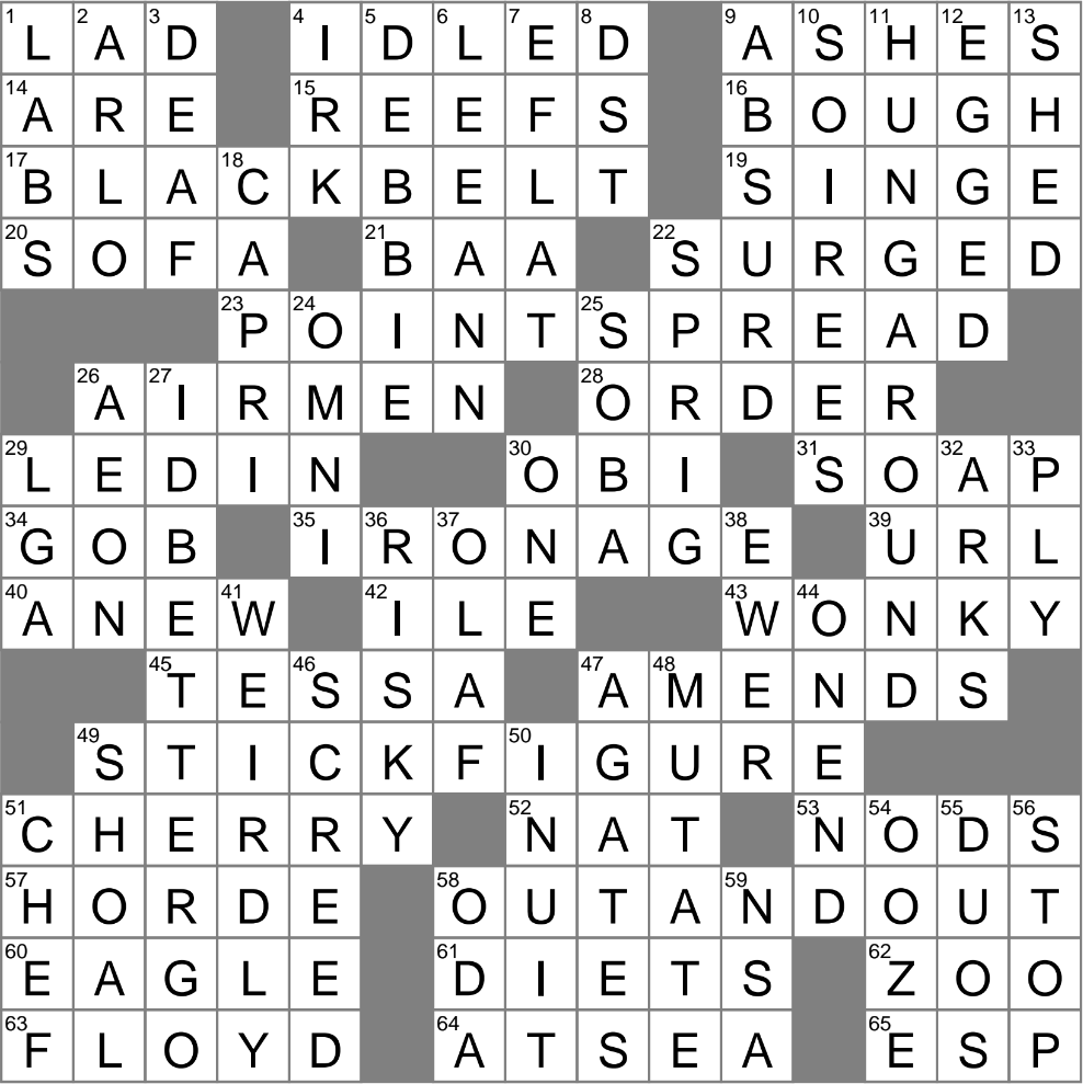 LA Times Crossword 8 Oct 24 Tuesday LAXCrossword