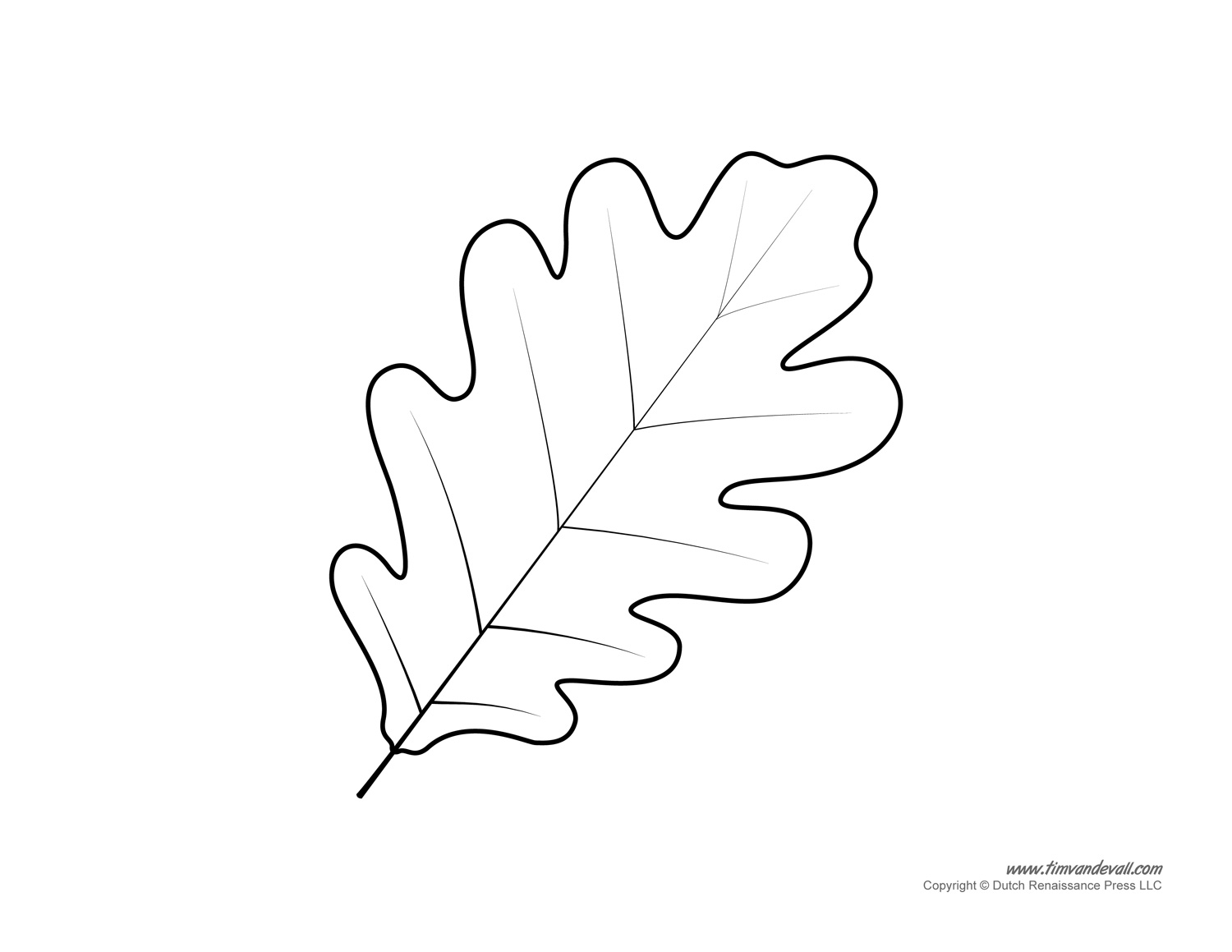 printable leaf template