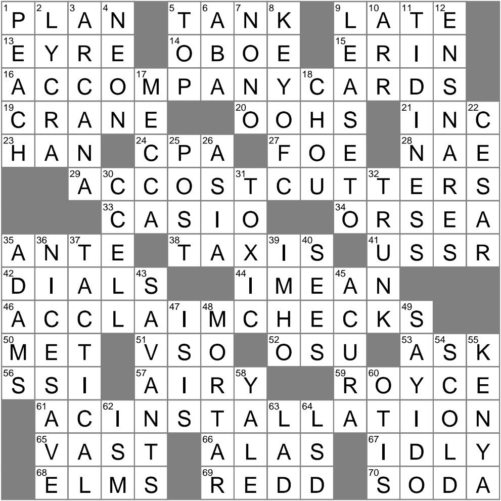 Learned Experts Crossword Clue Archives LAXCrossword