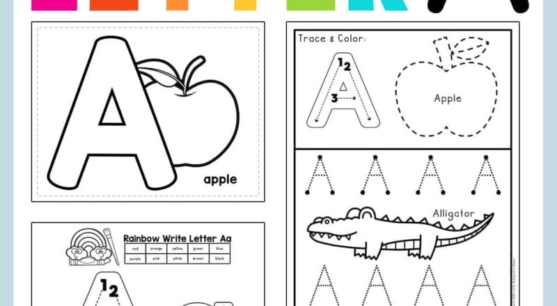 Letter A Preschool Printables Preschool Mom