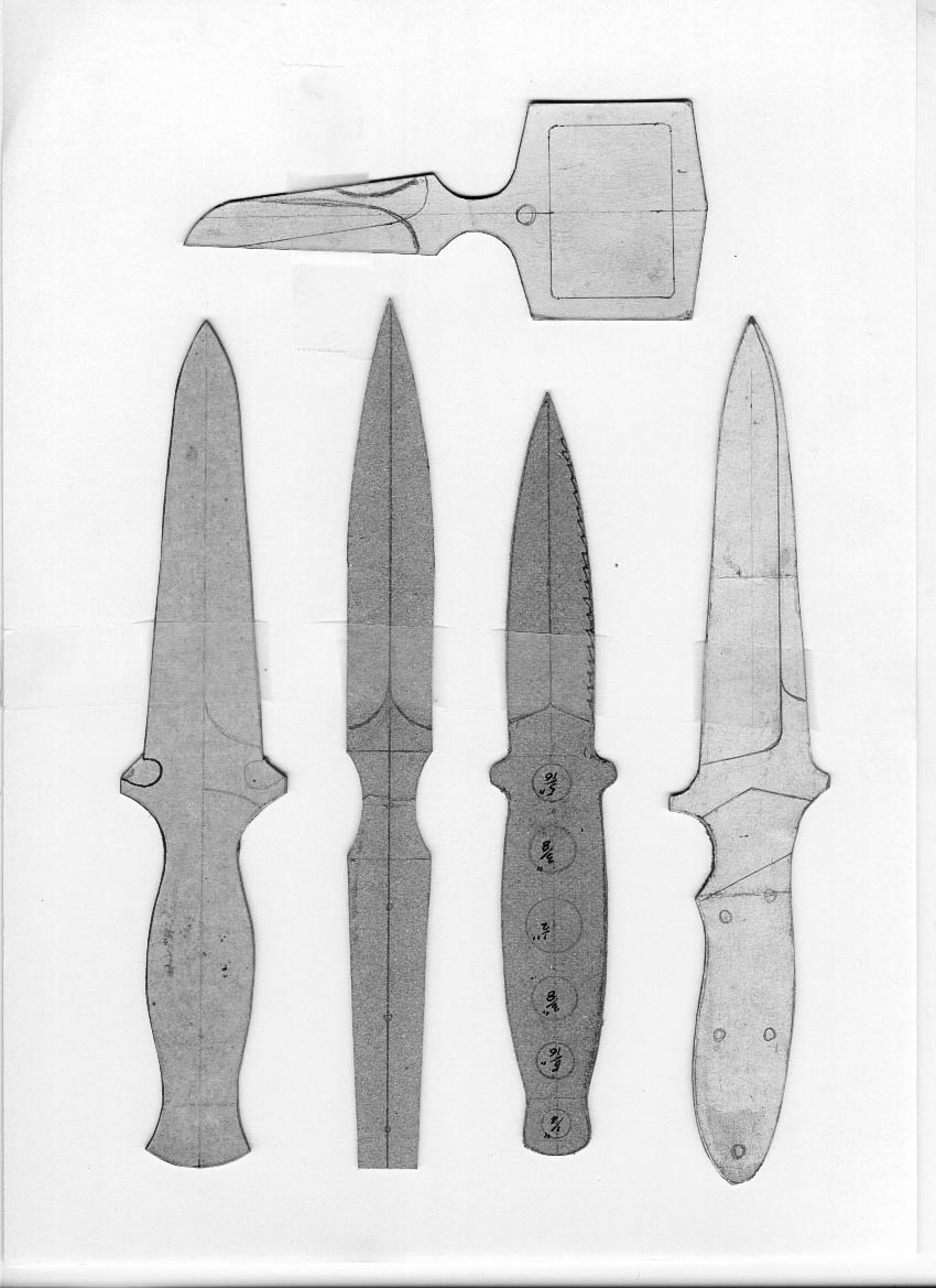 printable knife templates