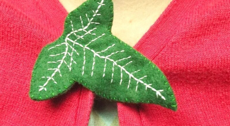 Lord Of The Rings Leave Cloak Clasp Brooch How To Make A Fabric Brooch Needlework On Cut Out Keep