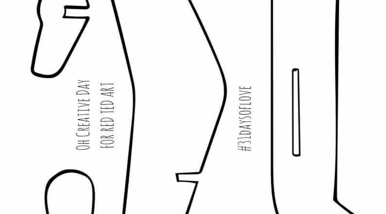 Love Is In The Air DIY Airplane Printables Red Ted Art Kids Crafts