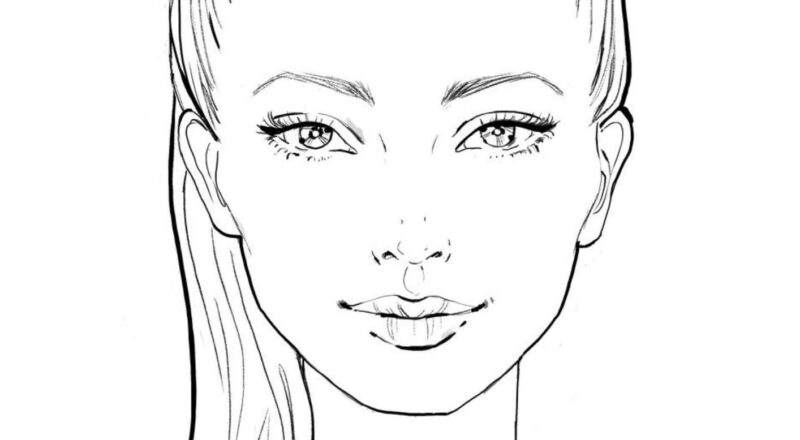 Makeup Face Chart Face Chart Practice Sheets Printable Makeup Practice Sheets Blank Face Chart Printable Blank Make Up Chart Download Etsy