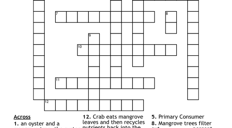 Mangrove Swamp Crossword WordMint
